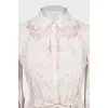 Dress with lace elements