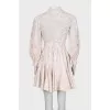 Dress with lace elements