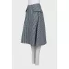 Wool skirt with silk lining