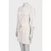 Cashmere dress with a belt