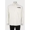 Men's shirt with a print on the back