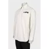 Men's shirt with a print on the back