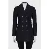 Blue cropped coat