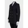Blue cropped coat