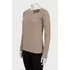 Brown jumper with straps