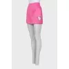 Mini skirt decorated with crystals