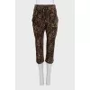 Animal print breeches