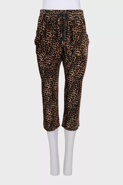 Animal print breeches