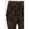 Animal print breeches