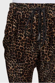 Animal print breeches