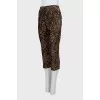 Animal print breeches
