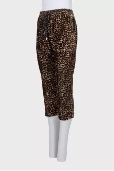 Animal print breeches