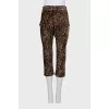 Animal print breeches