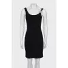 Bodycon dress with metallic embellishments