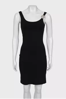 Bodycon dress with metallic embellishments