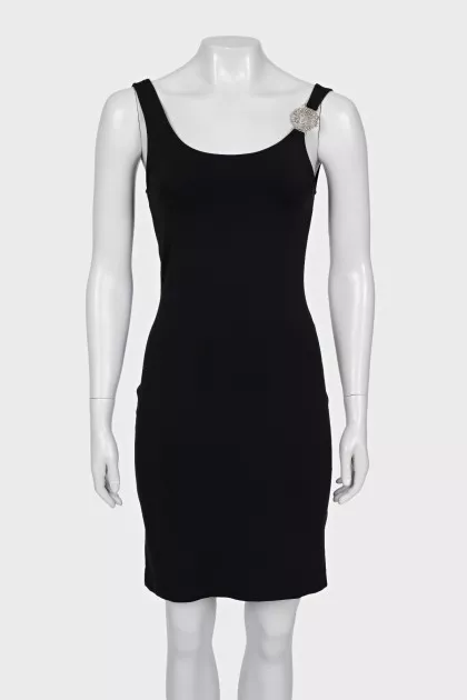 Bodycon dress with metallic embellishments