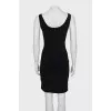 Bodycon dress with metallic embellishments