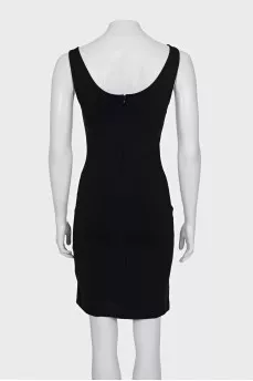 Bodycon dress with metallic embellishments