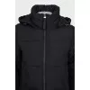 Jacket with a hood and zipper