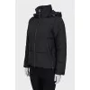 Jacket with a hood and zipper