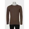 Men's brown printed jumper