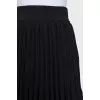 Black pleated mini skirt