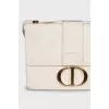 30 Montaigne White Leather Bag