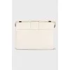 30 Montaigne White Leather Bag