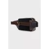 Men's belt bag with signature print