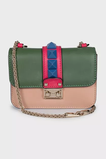 Rockstud Glam Lock Chain bag