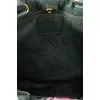 Leather tote bag in mixed colors
