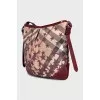 Printed shoulder bag