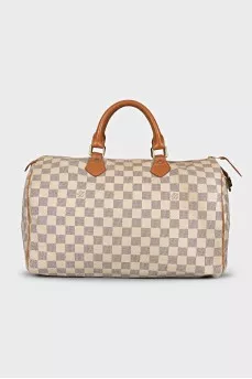 Beige Speedy 35 bag
