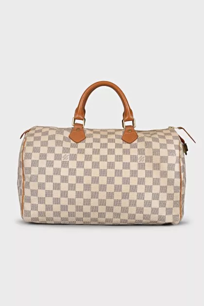 Beige Speedy 35 bag