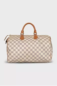 Beige Speedy 35 bag