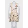 Sleeveless dress in signature print