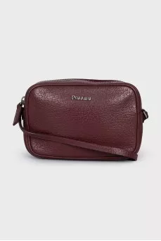 Red leather crossbody