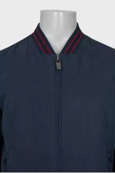 Men's blue bomber jacket