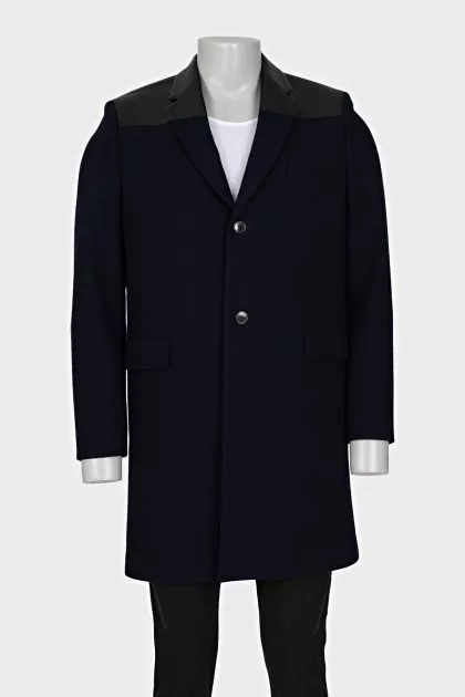 Men's wool coat with tag