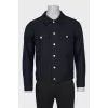 Men's button-down jacket with tag