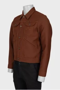 Men's brown jacket with tag