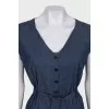 Blue fitted dress with tag