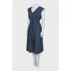 Blue fitted dress with tag