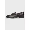 Loafers for men with structured leather