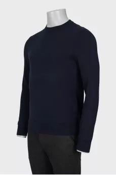Men's blue wool jumper with tag