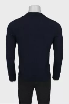 Men's blue wool jumper with tag