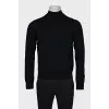 Men's black turtleneck with tag