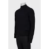Men's black turtleneck with tag