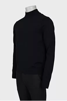 Men's black turtleneck with tag