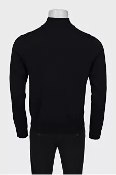Men's black turtleneck with tag